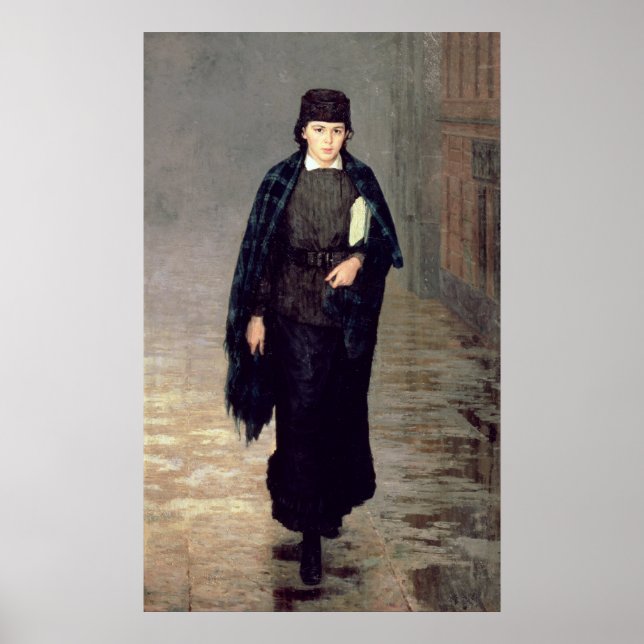 Póster Un estudiante, 1883 (Frente)