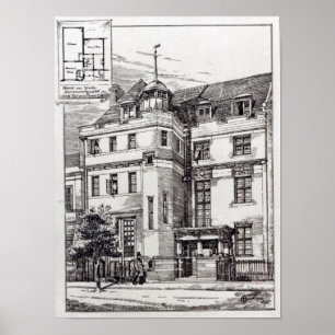 Póster Un estudio de los escultores, 1892