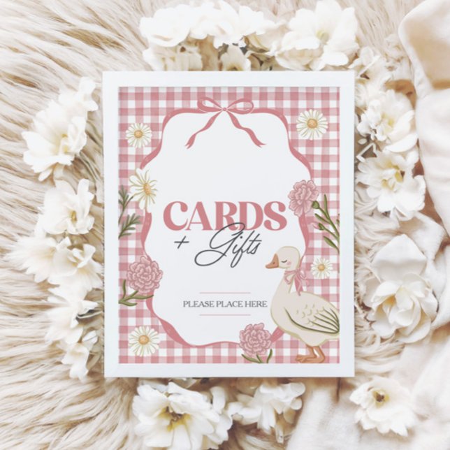 Póster Un estúpido Chica de Goose con tarjetas y regalos  (Subido por el creador)