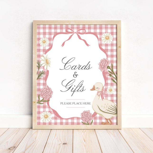 Póster Un estúpido Chica de Goose con tarjetas y regalos  (Subido por el creador)