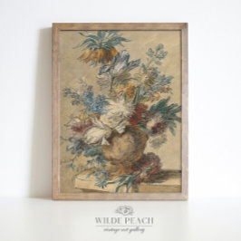 Póster Un extenso Bouquet de flores de primavera pintado