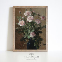 Póster Un extenso Bouquet de Rosas pintado de época