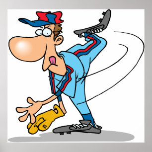 Póster Un extraño lanzador de béisbol Personalizado lanza