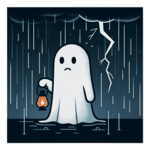 Póster Un fantasma en la tormenta