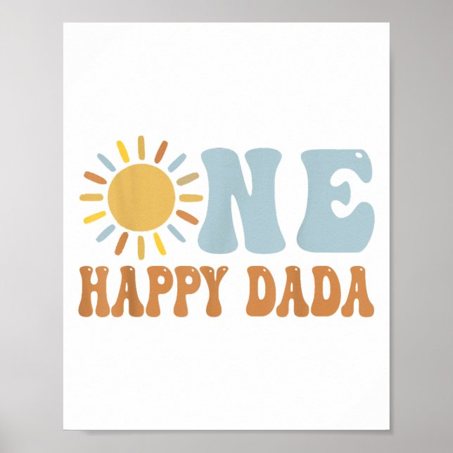 Póster Un feliz Dada del primer viaje de cumpleaños a su  (Frente)