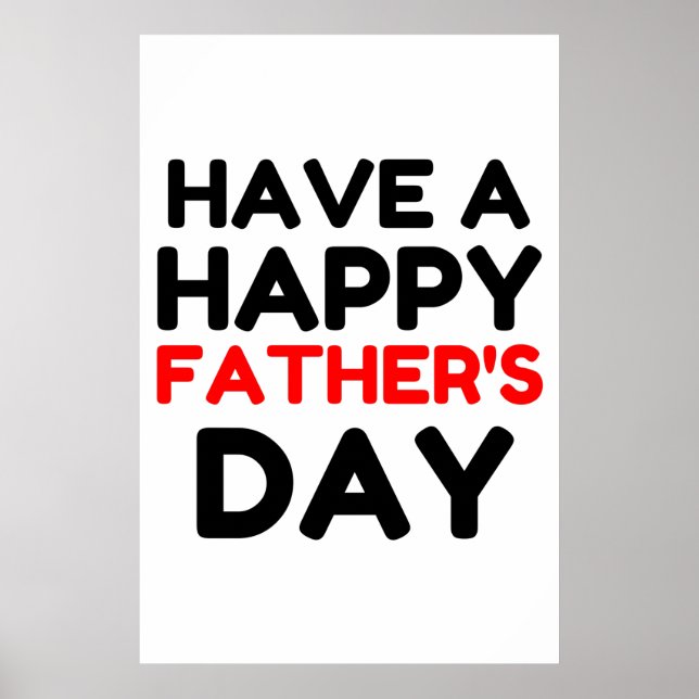 Póster Un feliz día de los padres (Frente)