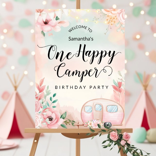 Póster Un feliz Poster de primer cumpleaños de Camper (Subido por el creador)