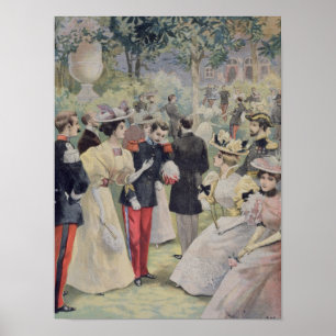 Póster Un fiesta de jardín en el Elysee