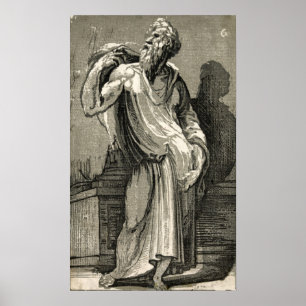 Póster Un filósofo - Domenico Beccaumi - c1530