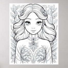 Póster Un florecimiento elegante: un símbolo de la elegan