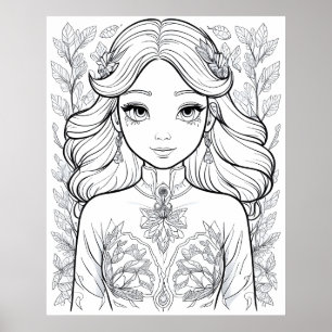 Póster Un florecimiento elegante: un símbolo de la elegan