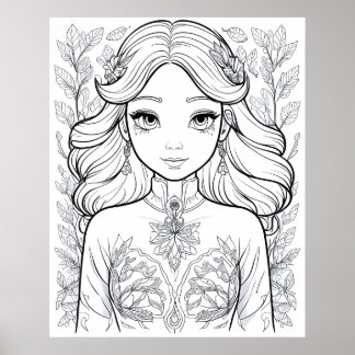 Póster Un florecimiento elegante: un símbolo de la elegan