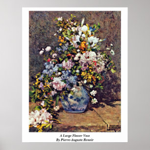 Póster Un florero grande de Pierre-Auguste Renoir