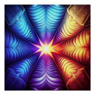 Póster Un Fractal Lyapunov Muy Colorido