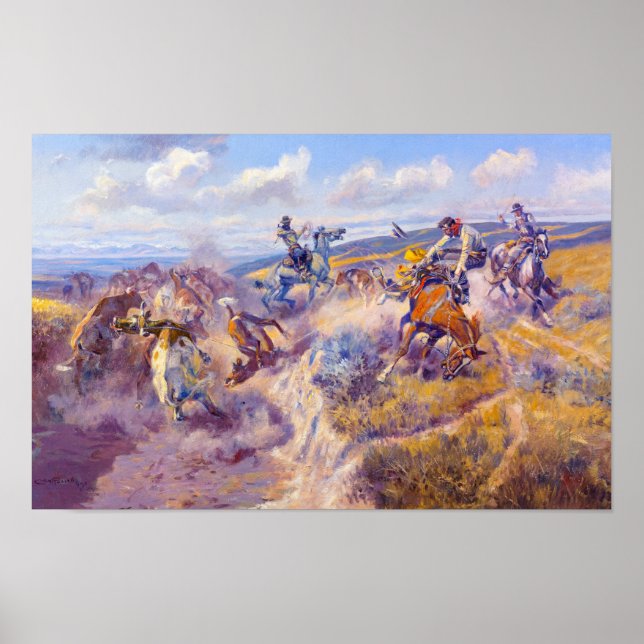 Póster Un fuerte baile y un latigo suelto por C. M. Russe (Frente)