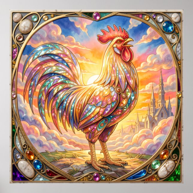 Póster Un gallo etéreo (Frente)