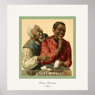 Póster Un ganador seguro ~ 1895 ~ Publicidad de época