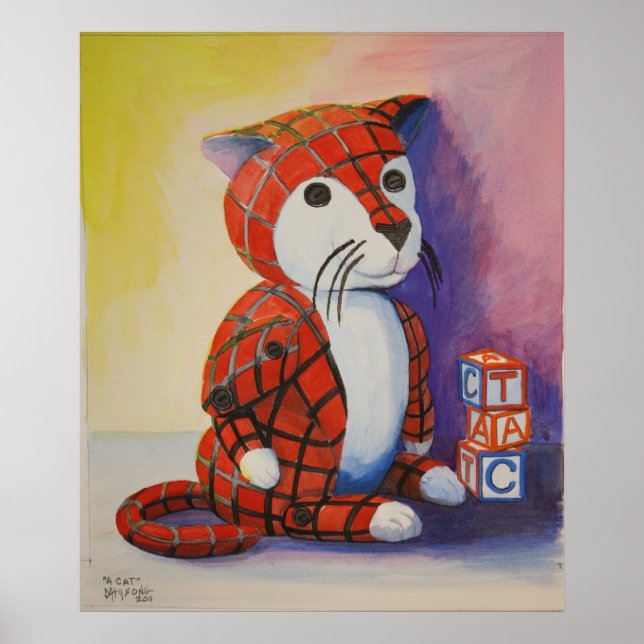 Póster Un gato (Frente)