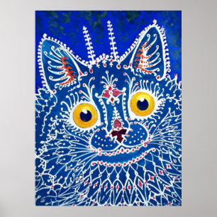 Póster Un gato de estilo gótico por Louis Wain
