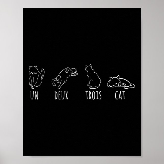 Póster Un gato de un deux trois francés Kitty (Frente)