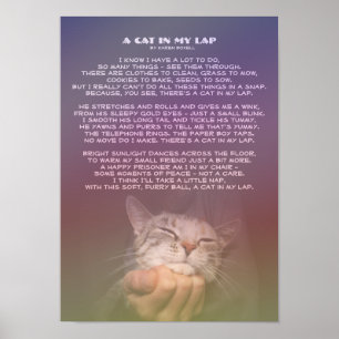 Póster Un gato en mi revestimiento