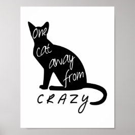 Póster Un gato lejos de CRAZY