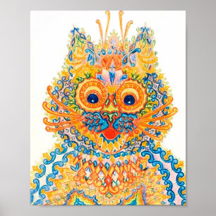 Póster Un Gato Oído, Louis Wain