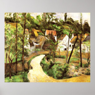 Póster Un giro en el camino Paul Cezanne Poster