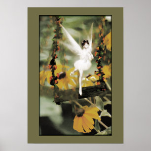 Póster Un giro en el Poster del jardín