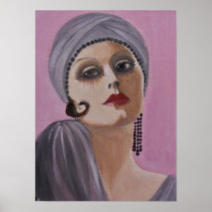 Póster Un Glamoroso Gal De Flapper