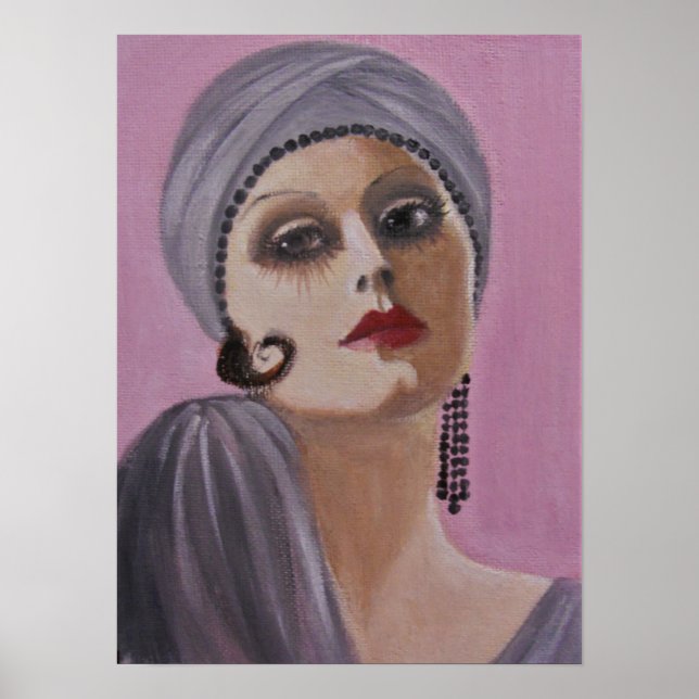 Póster Un Glamoroso Gal De Flapper (Frente)
