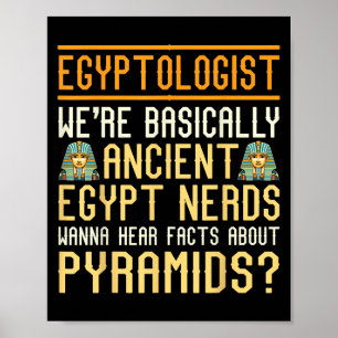 Póster Un gracioso egiptólogo cita al antiguo Egipto Love