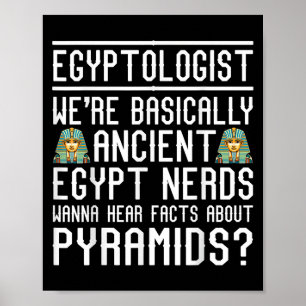 Póster Un gracioso egiptólogo cita al antiguo Egipto Love