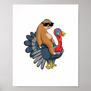 Póster Un gracioso humor de Acción de Gracias en Turquía
