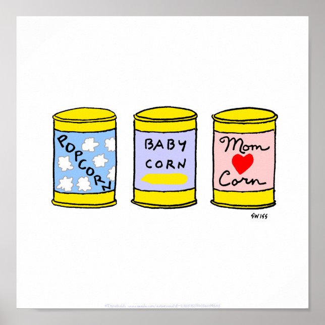 Póster Un gracioso Poster de cocina, especialmente para u (Frente)