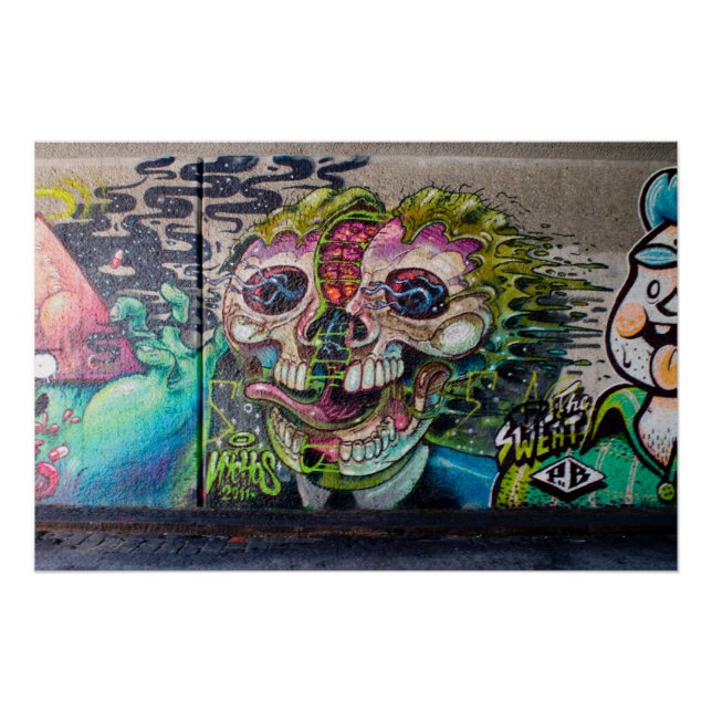 Póster Un Graffiti De Horror De Calla (Anverso)