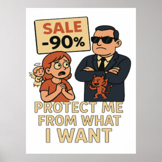 Póster Un gráfico humorístico al estilo personalizado