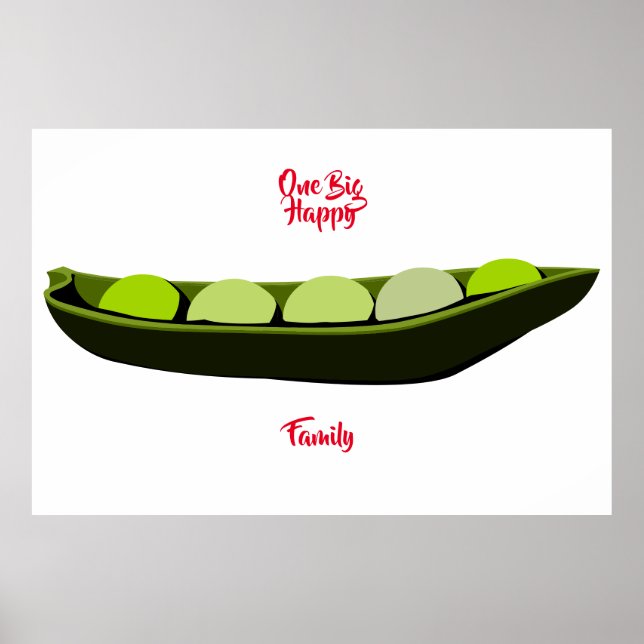 Póster Un gran Poster familiar feliz (Frente)