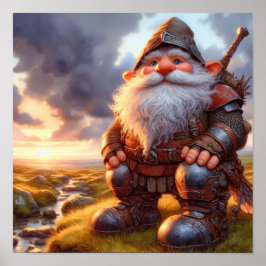 Póster Un guerrero de Gnome posando para la cámara