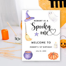 Un Halloween con fantasía bienvenido a primer cump