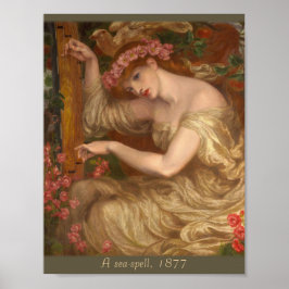 Póster Un hechizo de mar de Dante Gabriel Rossetti CC0047