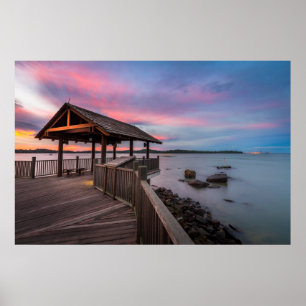 Póster Un hermoso atardecer