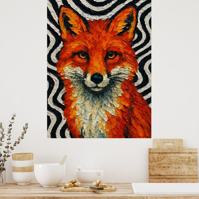 Póster Un hermoso zorro rojo  (Cocina)