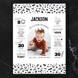 Póster Un hito notorio para un bebé