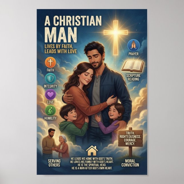 Póster Un hombre cristiano (Frente)