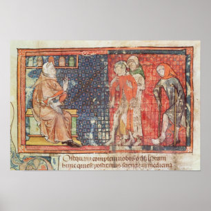 Póster Un hombre enfermo y un hombre lisiado presentaron