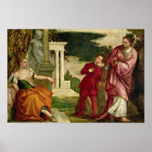 Póster Un hombre joven entre la virtud y el vicio