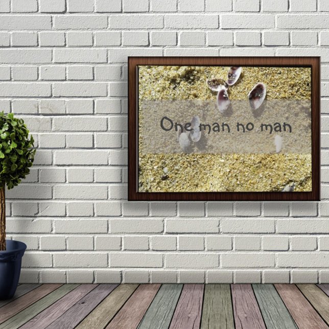 Póster Un hombre, ningún hombre dice poster (Subido por el creador)