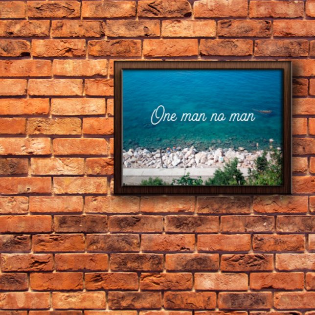 Póster Un hombre no hombre proverbio poster (Subido por el creador)