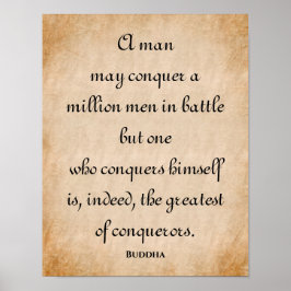 Póster Un Hombre Puede Conquistar... Inspirador presupues